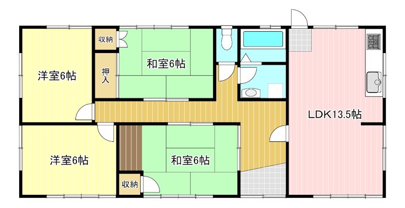 常光町貸家 間取り
