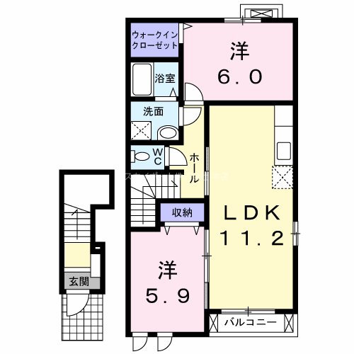 K・M　hill 間取り