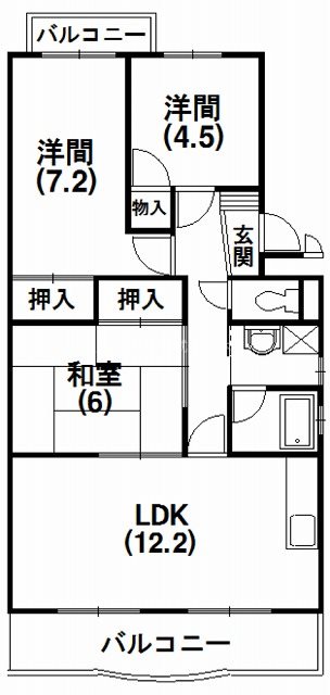 ベルクール 間取り