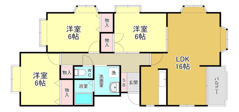 ガーデンシティ住吉 305号室 間取り