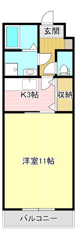 ForceⅥ 101号室 間取り