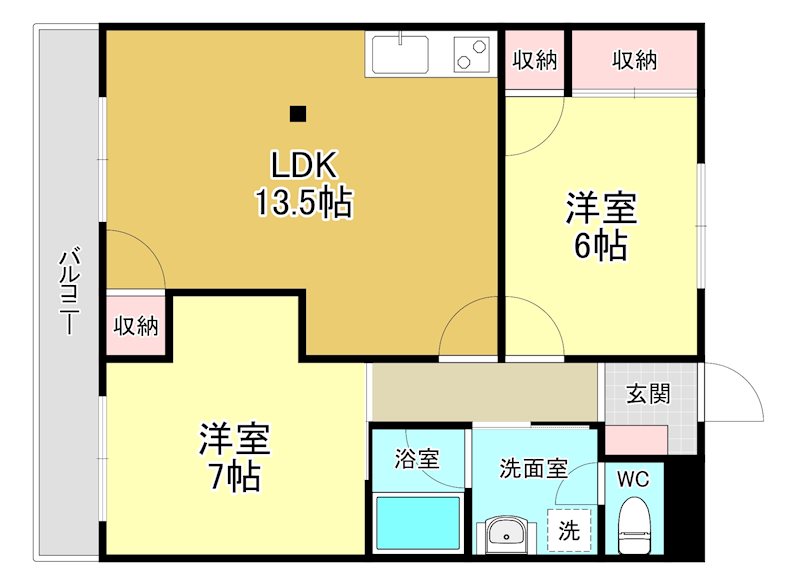 パークサイド髙木 305号室 間取り