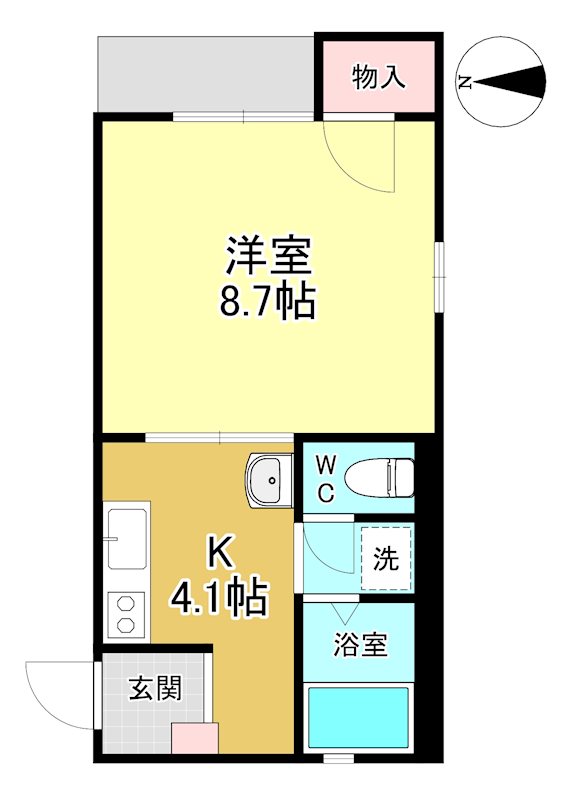 パル・ツカサ 101号室 間取り