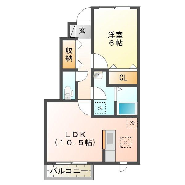 ロイヤルタウン染地台Ｃ 間取り