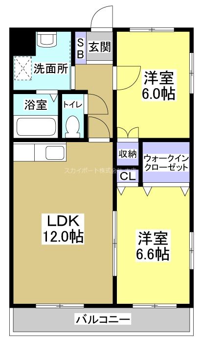 ブライトリー染地台Ⅱ 間取り