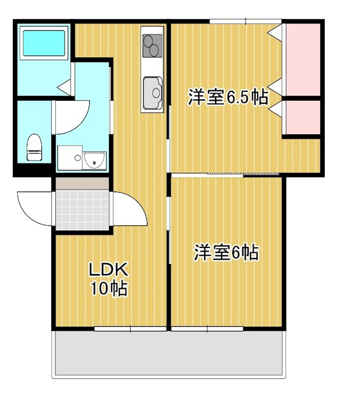 マンション司Ⅰ 102号室 間取り
