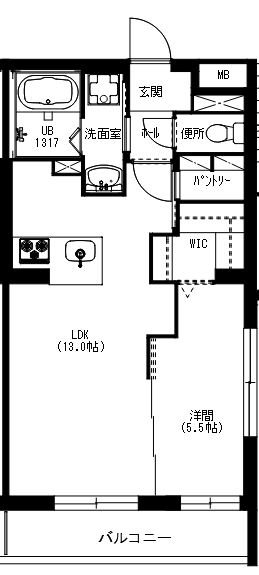 エクシード三方原Ⅰ 101号室 間取り