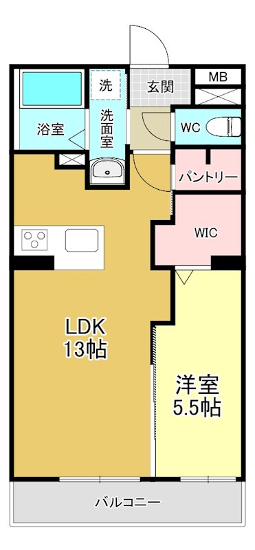 エクシード三方原Ⅰ 203号室 間取り
