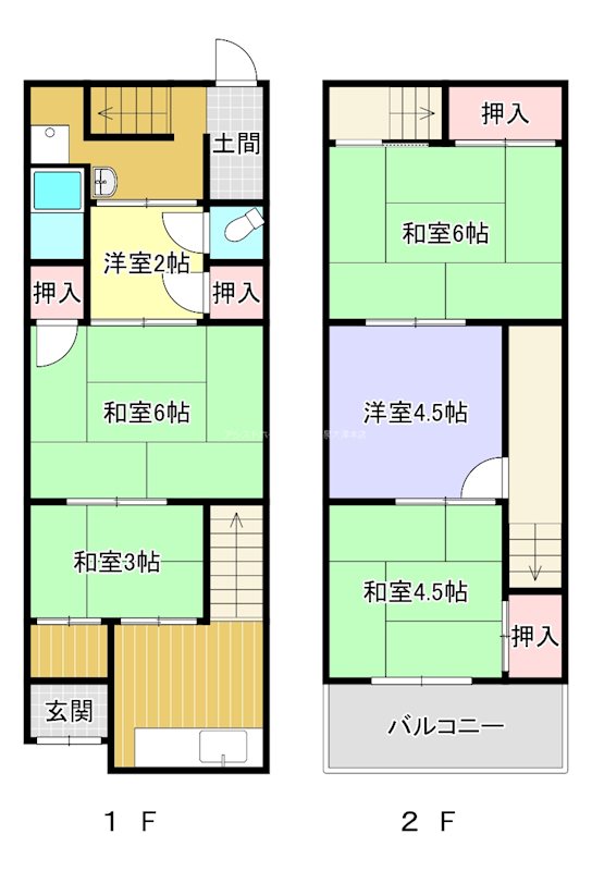 忠岡テラスハウス 間取り