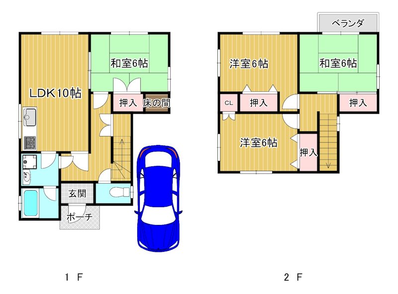 和気町4丁目一戸建て 間取り