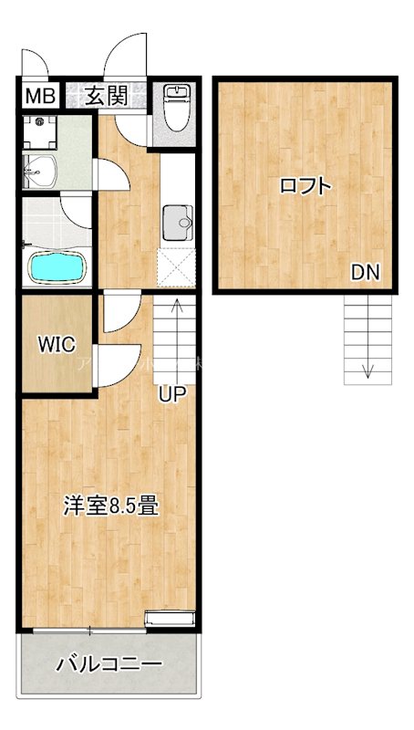 モンサント旭町 間取り