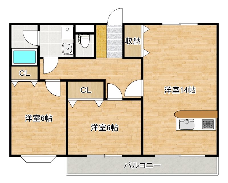 Ｆマンション 間取り