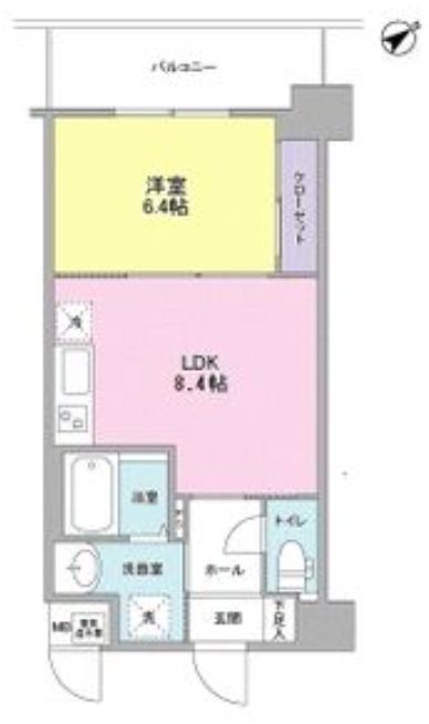 シティーコート大小路Ⅱ 間取り