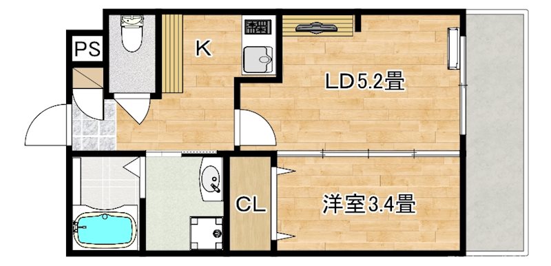 三宝町ジーイーシス 間取り