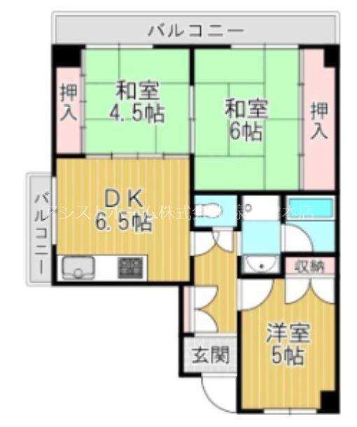 ロイヤルコーポ忠岡 間取り