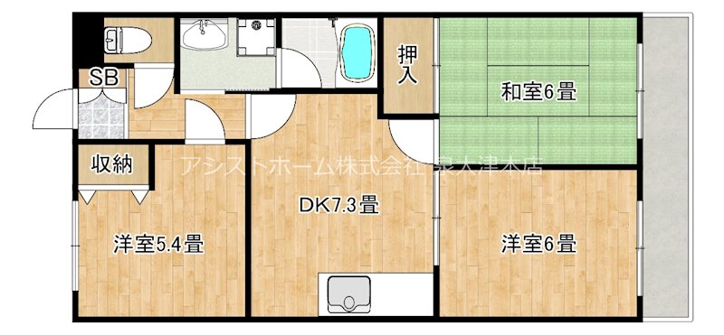 グランエクセル和泉 間取り