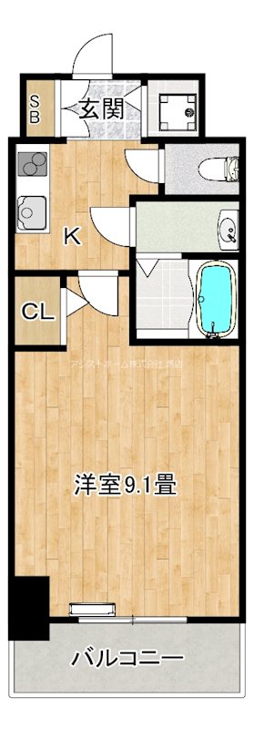 S-RESIDENCE堺blaze 間取り