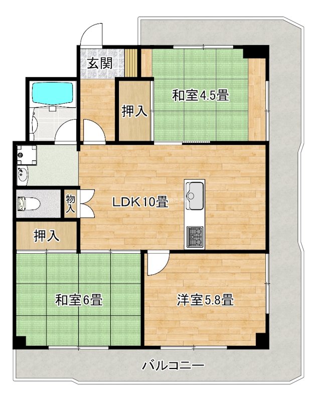 朝日プラザフェニックス 間取り