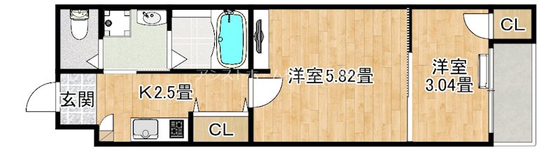 寺地町東シーエム・アン・イースト 間取り
