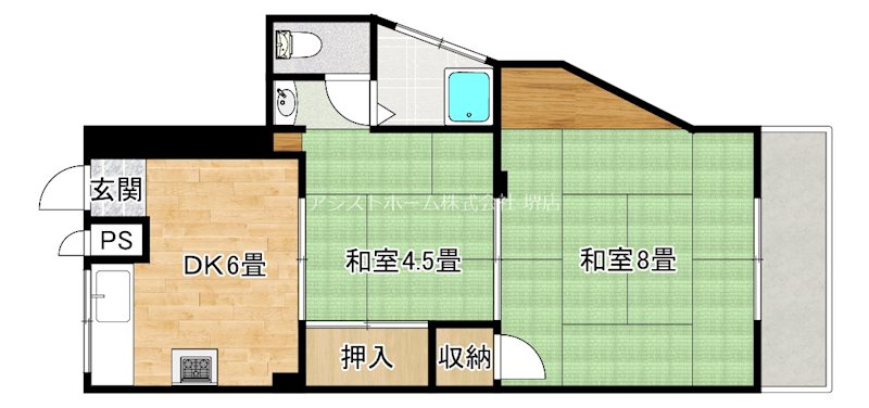 陵西マンション 間取り