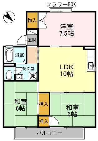 セジュール忠岡 間取り