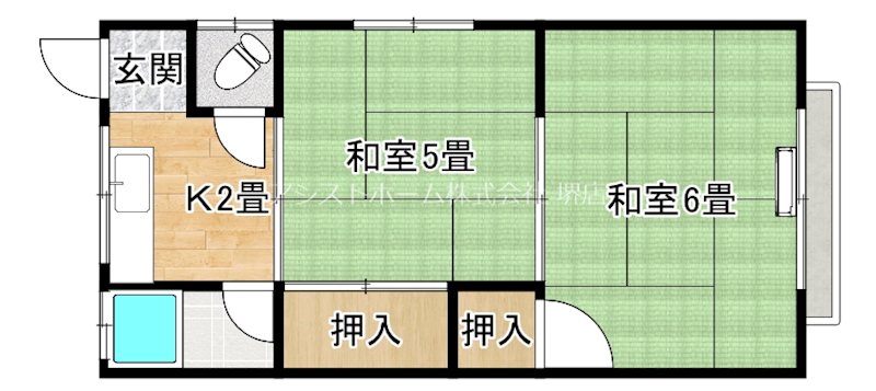 寺地町コーポ 間取り