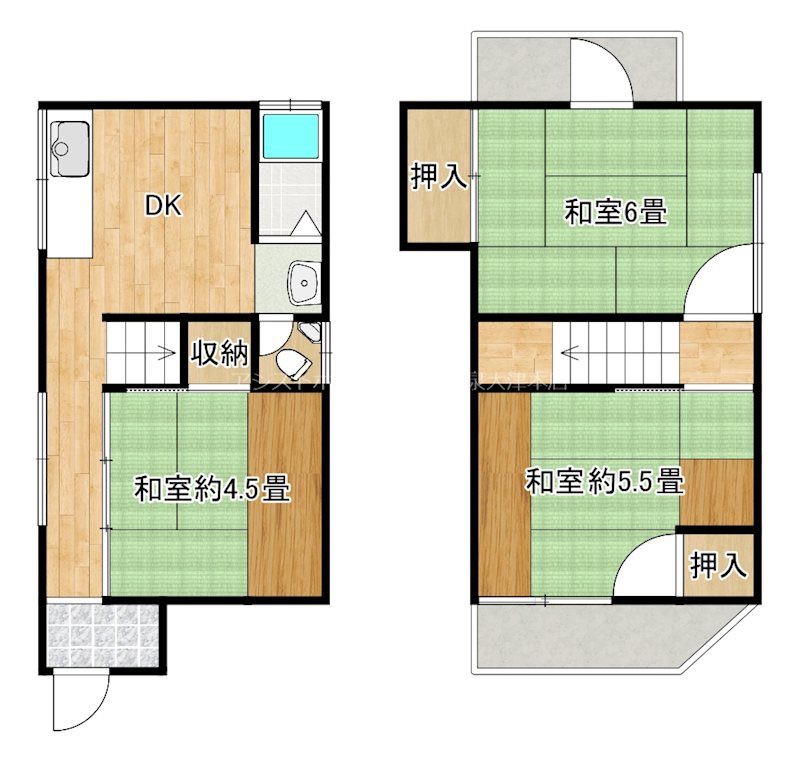 池上町2丁目貸家 間取り