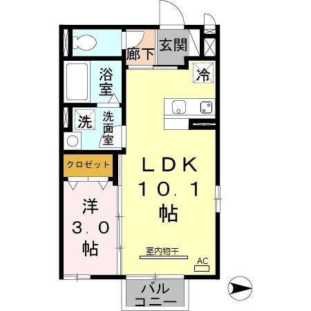 ヒルズ羽衣 間取り