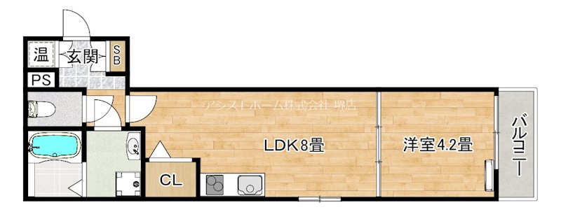 マリブガーデン堺駅前 間取り