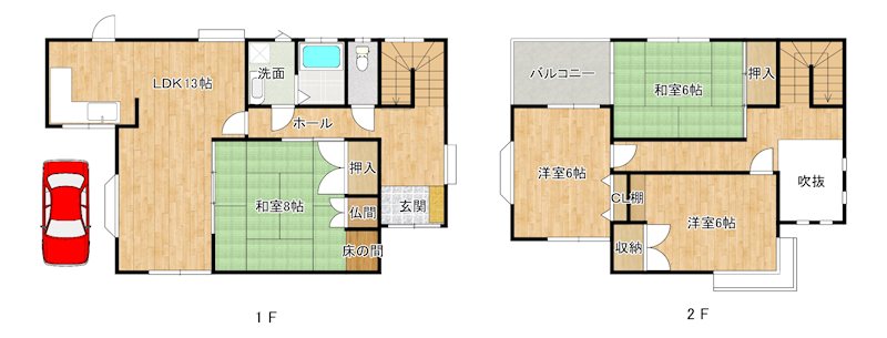 タチバナ様神須屋町戸建賃貸 間取り