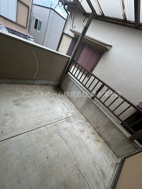 タチバナ様神須屋町戸建賃貸 ベランダ