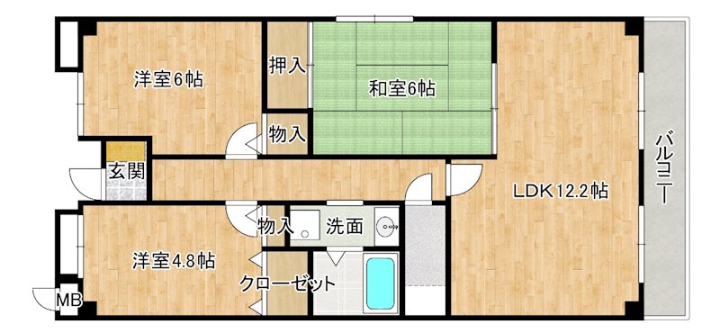 クレアール小松里 間取り