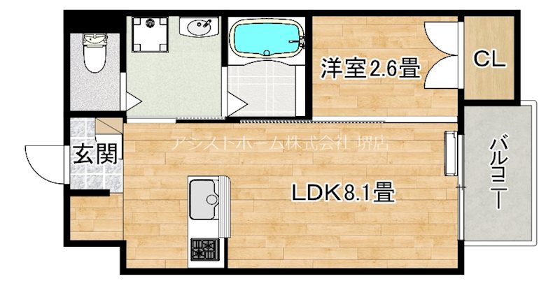 西湊町ジーイー・ディス 間取り