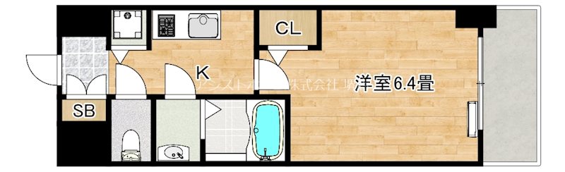 S-RESIDECE堺湊駅前azure 間取り