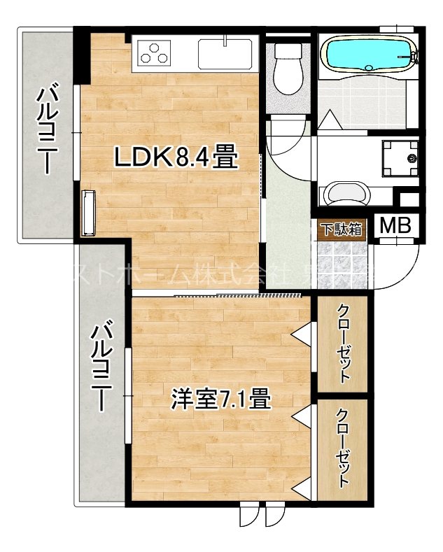 メゾン旭/駅前 間取り