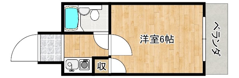 ラフォーレ助松 間取り