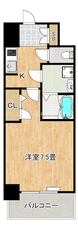 S-RESIDENCE堺浜寺broad 間取り