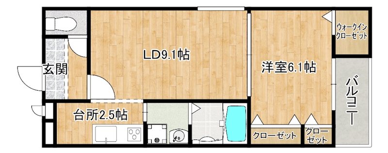 グランハイツ西喜 間取り
