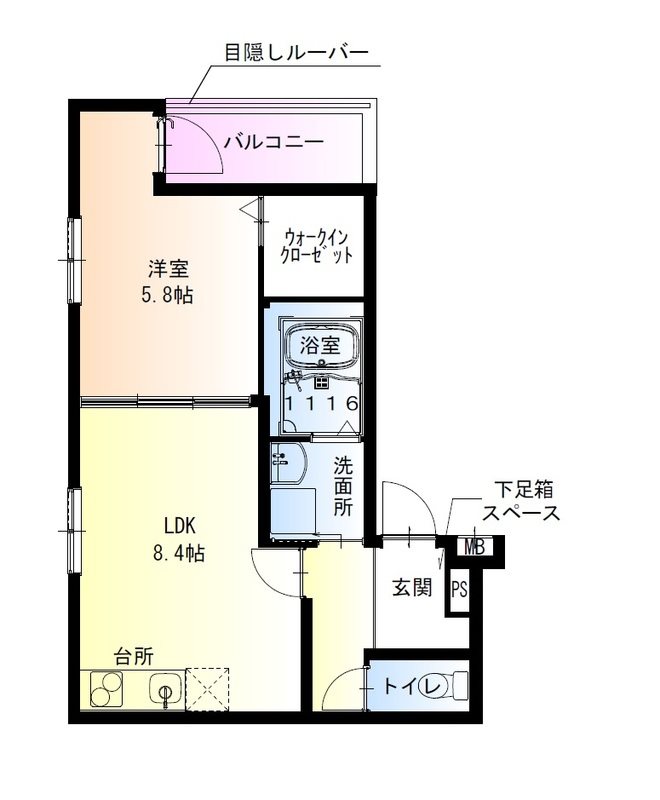 フジパレス羽衣駅南 間取り