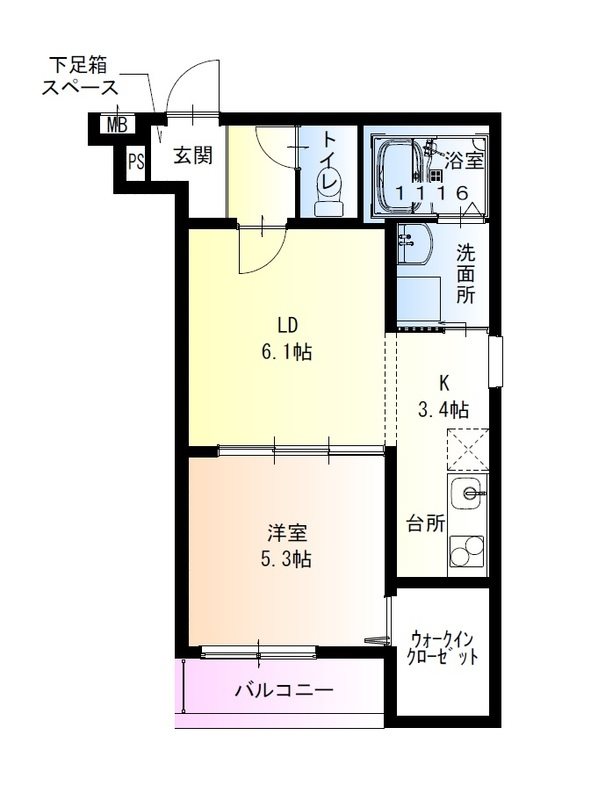 フジパレス高石駅南Ⅱ番館 間取り