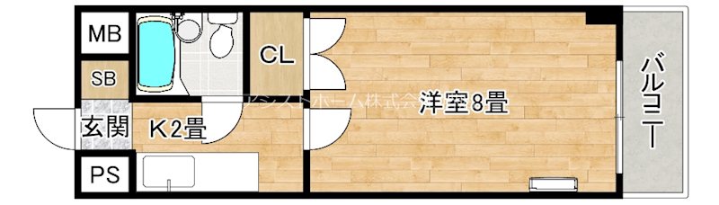少林寺TKハイツ 間取り