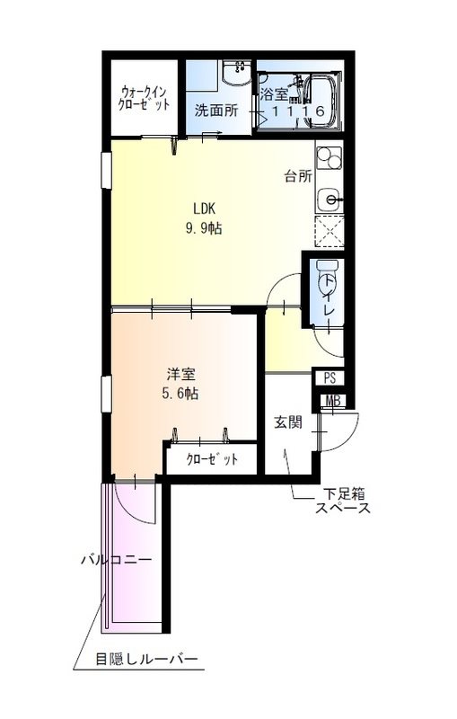 フジパレス高石駅南Ⅰ番館 間取り