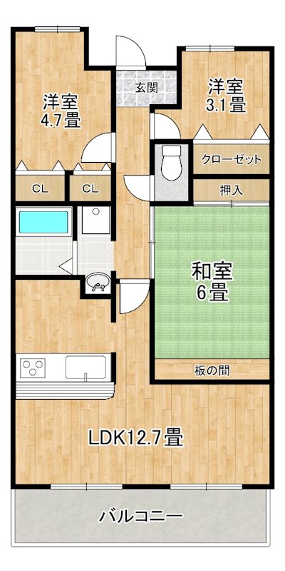 リアンジェ泉大津 間取り