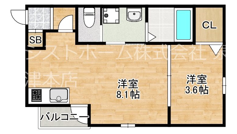 ALEGRIA北助松South 間取り