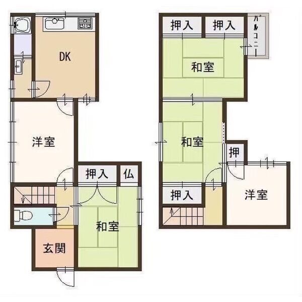 和泉市王子町　戸建 間取り