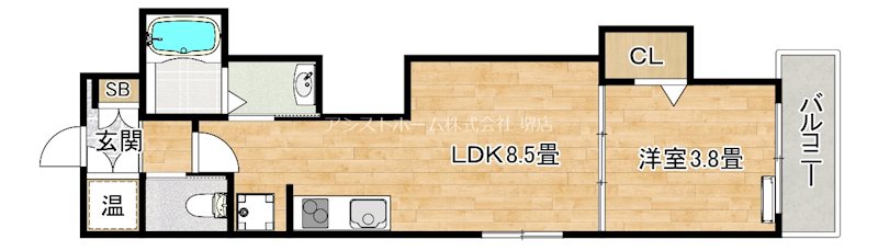 マリブガーデン堺駅前 間取り