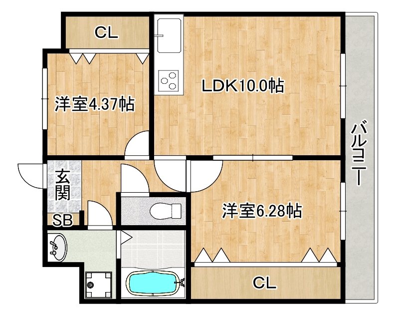 レーヴメゾン羽衣 間取り