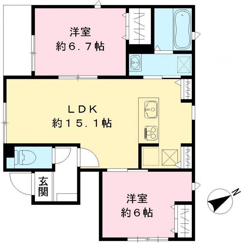 クインテット土生 間取り