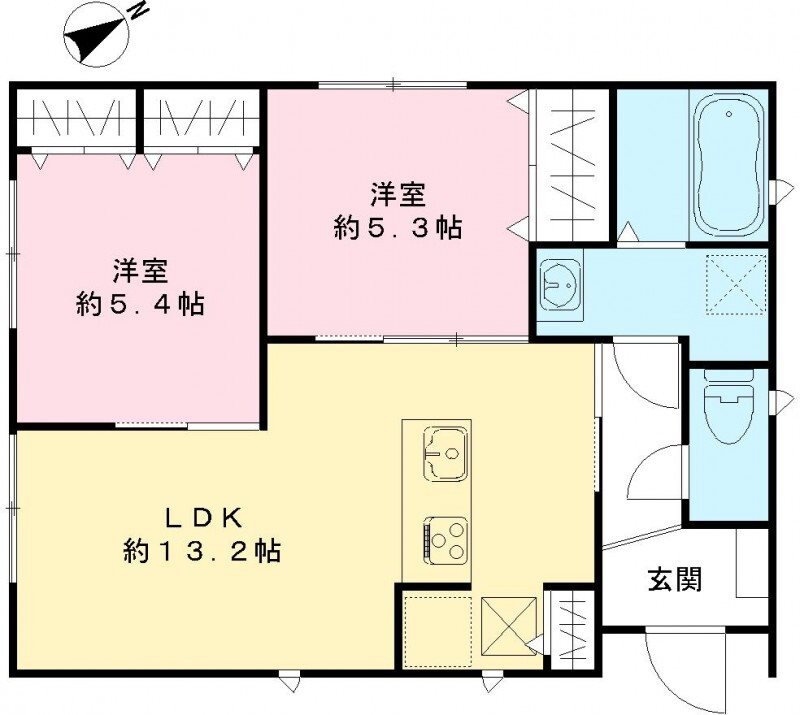 クインテット土生 間取り