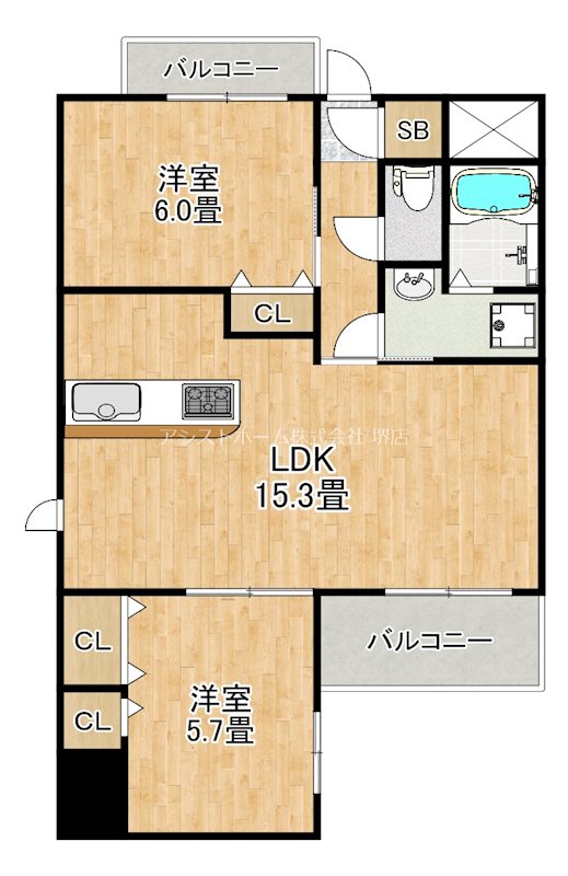ソフィア上野芝 間取り
